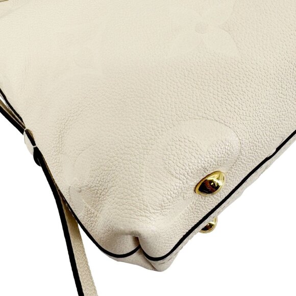 Louis Vuitton Carryall PM Monogram Empreinte Leather Shoulder Bag Off White - Picture 10 of 15